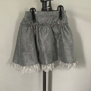 Cute little dress up skirt with lace bottom edge